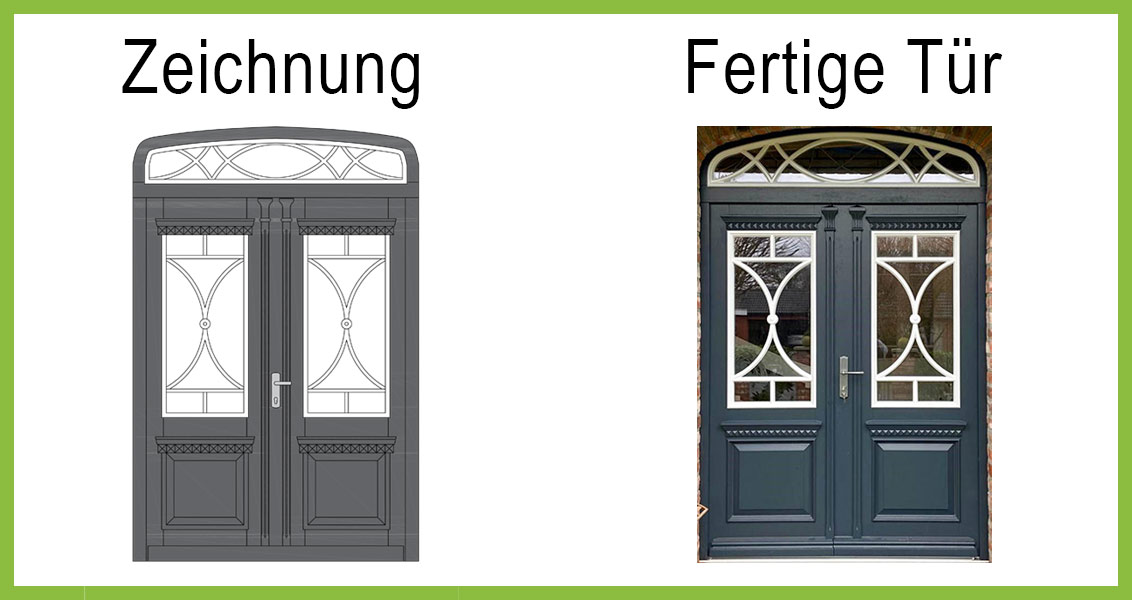 Von der Zeichnung zur fertigen Haustür